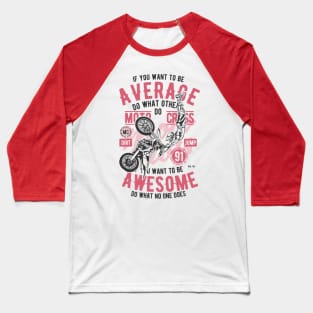 Motocross Vintage Design Dirt Jump Baseball T-Shirt